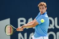 Ugo Humbert in action at the National Bank Open (Picture: Getty)